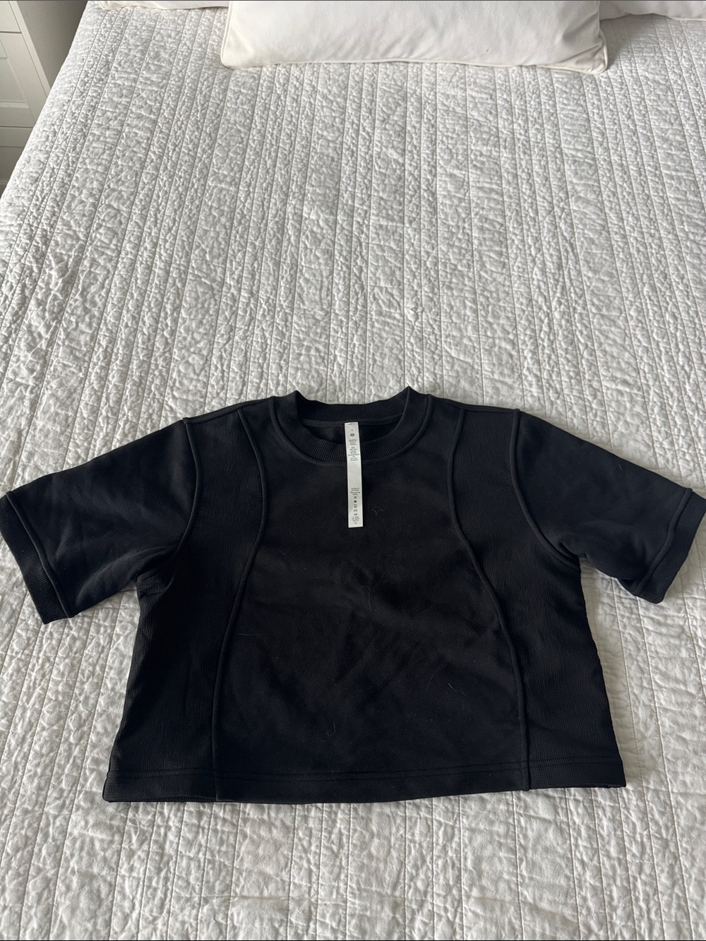 lululemon athletica Black Short-Sleeve Crew Tee never worn without tags